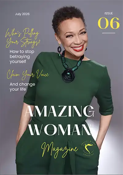 Cynthia James is featured on the cover of Amazing Women Magazine Cynthia James is featured on the cover of Amazing Women Magazine